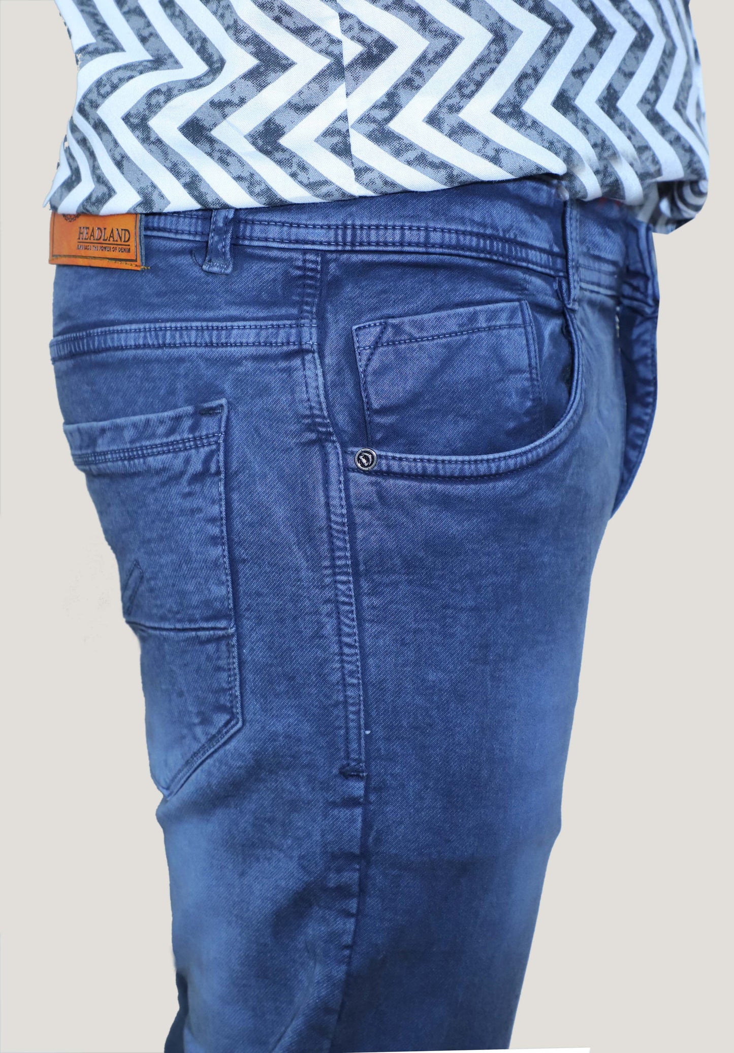 Stretchy Blue slim fit Denim