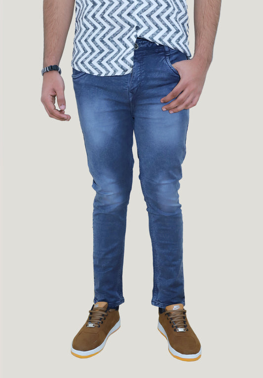 Stretchy Blue slim fit Denim